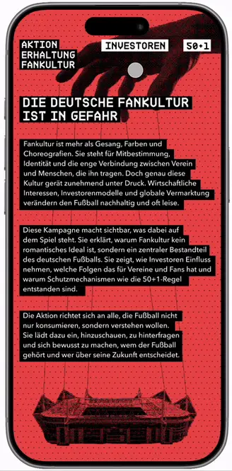 Website Handyaufnahme als Animation